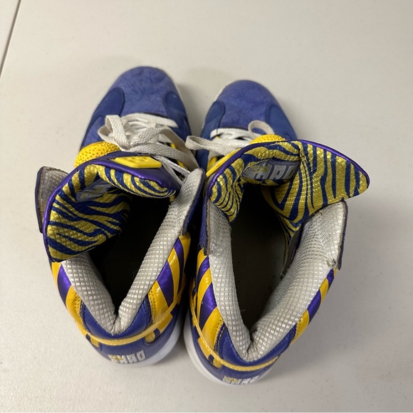 Reebok Shaq Attaq LSU Tigers Men's Pump Sneakers - Size 12 - Picture 12 of 12